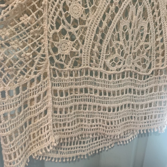 Boho Crochet Beach Dress Coverup - Size M - Picture 4 of 5